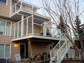 Glass Deck Railing in Calgary